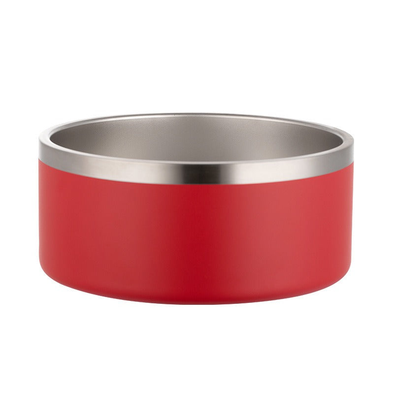 Double-layer Vacuum Stainless Steel Pet Bowl - M - 42oz - New Colour Range