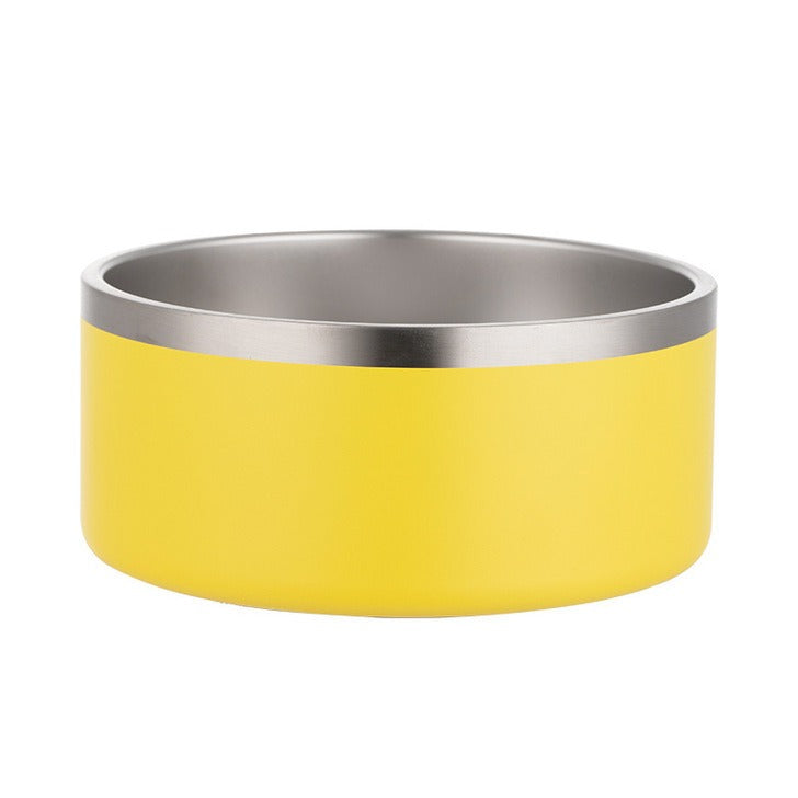 Double-layer Vacuum Stainless Steel Pet Bowl - M - 42oz - New Colour Range