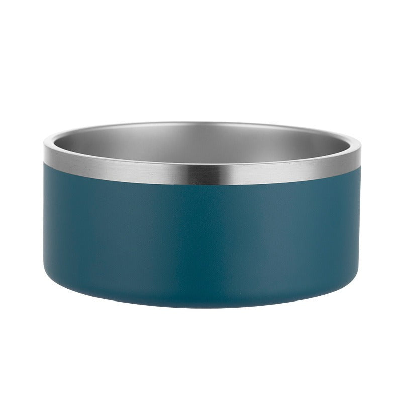 Double-layer Vacuum Stainless Steel Pet Bowl - M - 42oz - New Colour Range