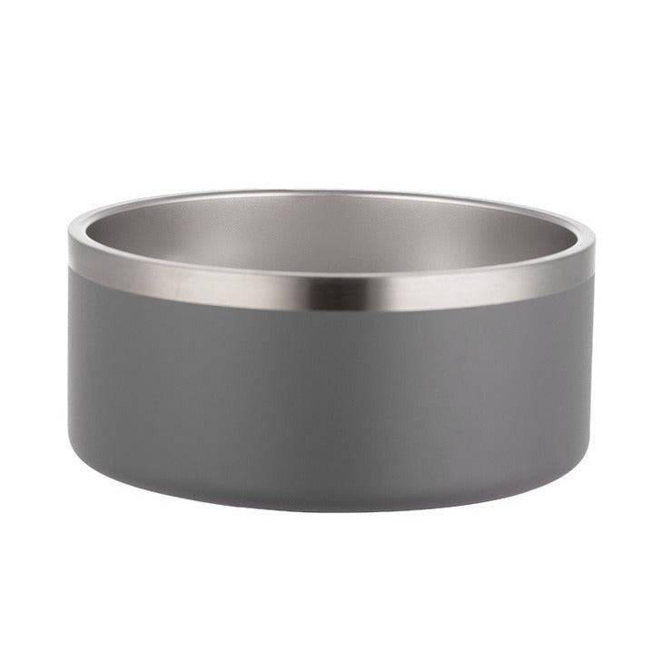 Double-layer Vacuum Stainless Steel Pet Bowl - M - 42oz - New Colour Range