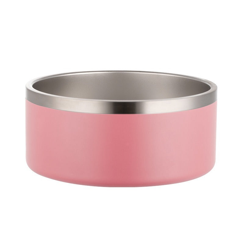 Double-layer Vacuum Stainless Steel Pet Bowl - M - 42oz - New Colour Range