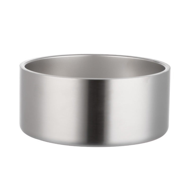 Double-layer Vacuum Stainless Steel Pet Bowl - M - 42oz - New Colour Range