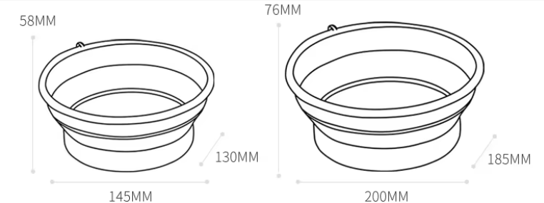 Foldable Silicone Travel Pet Bowl