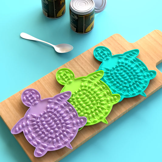 Turtle-Shaped Dog Lick Mat